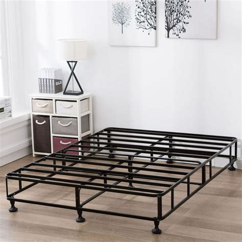 box spring metal bed frame queen|bed frame needs box spring.